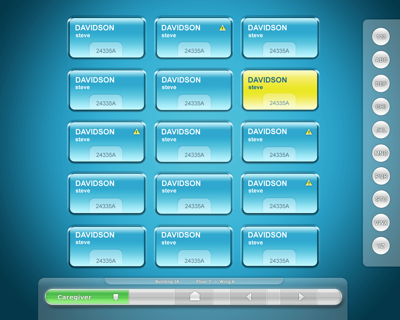 Recording gaps visible in the legacy patient tracking system